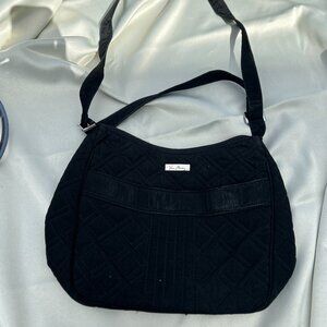 Vera Bradley Black Quilted Shoulder/Crossbody Carry All Bag